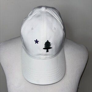TaylorMade Golf Hat White Maine Flag Embroidered Adjustable Strap